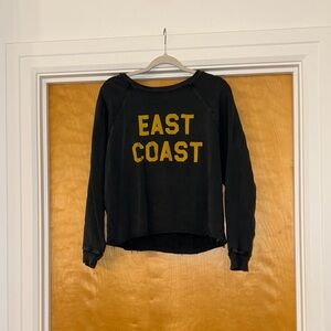 Navy Graphic Relaxed Sweatshirt